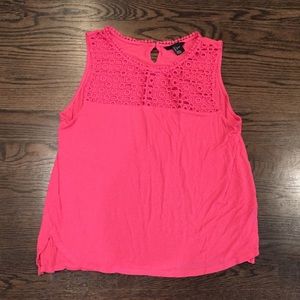 H&M sleeveless pink tank Large